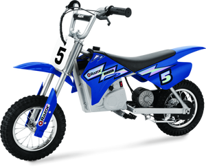 Razor Dirt Rocket MX350 electric dirt bike in blue