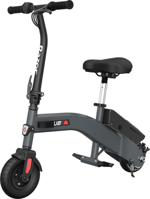 Get escooted on your way with the Razor UB1 Seated Electric Scooter, Folding handlebars and foot pegs, continuous battery life up to 40 minutes and a max speed of 13.5 mph makes this escooter the perfect commuting scooter.